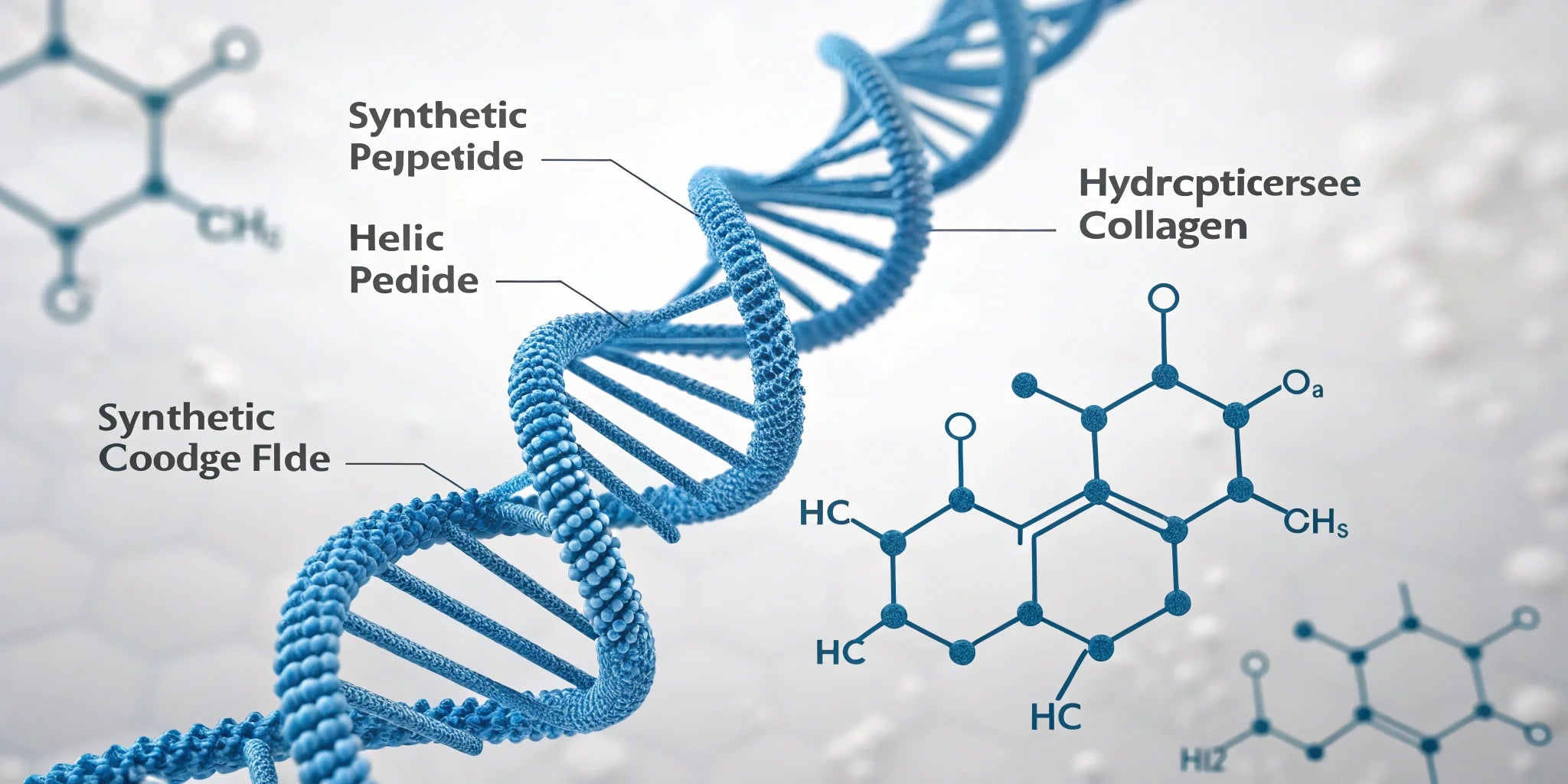 Thermal stability graph showing higher melting temperature of Gly-Pro-Hyp collagen peptides compared to Gly-Pro-Pro sequences – CMP research data by Peptides Skin.