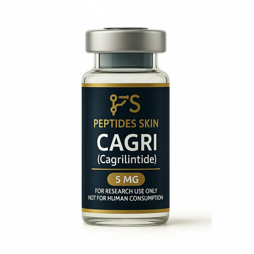 Cagrilintide (CAGRI) 5mg research-grade amylin analogue peptide vial from Peptides Skin for in-vitro laboratory use only"
