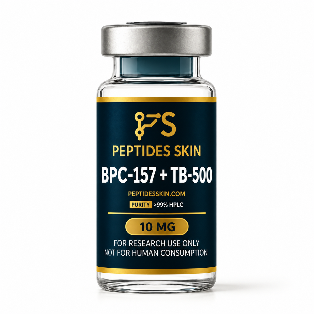 Peptides Skin BPC-157 and TB-500 dual research blend vial