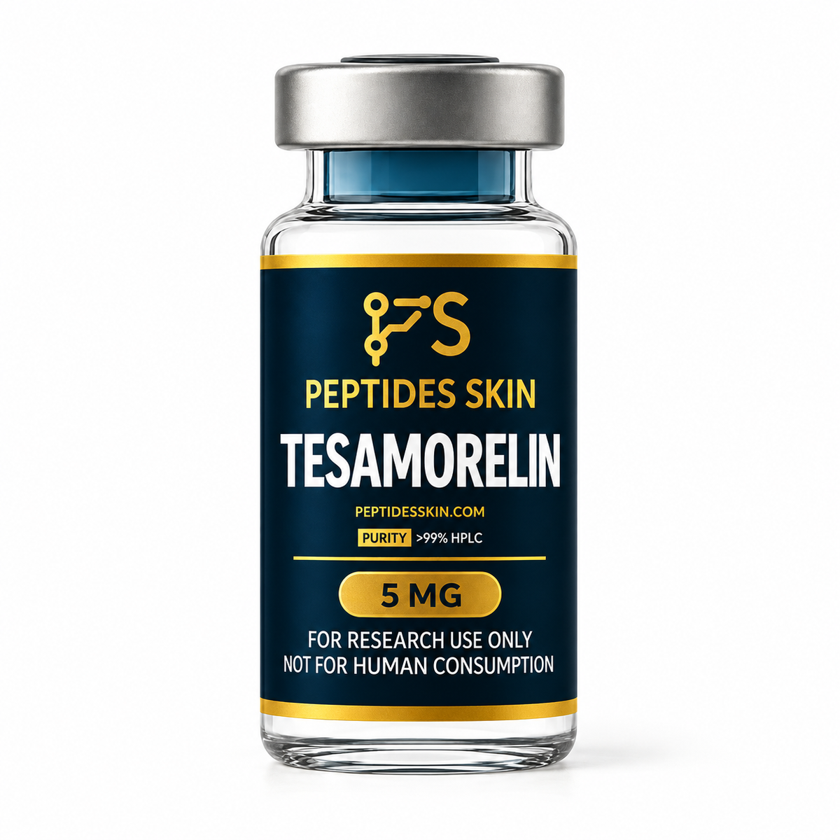 Peptides Skin Tesamorelin research peptide vial