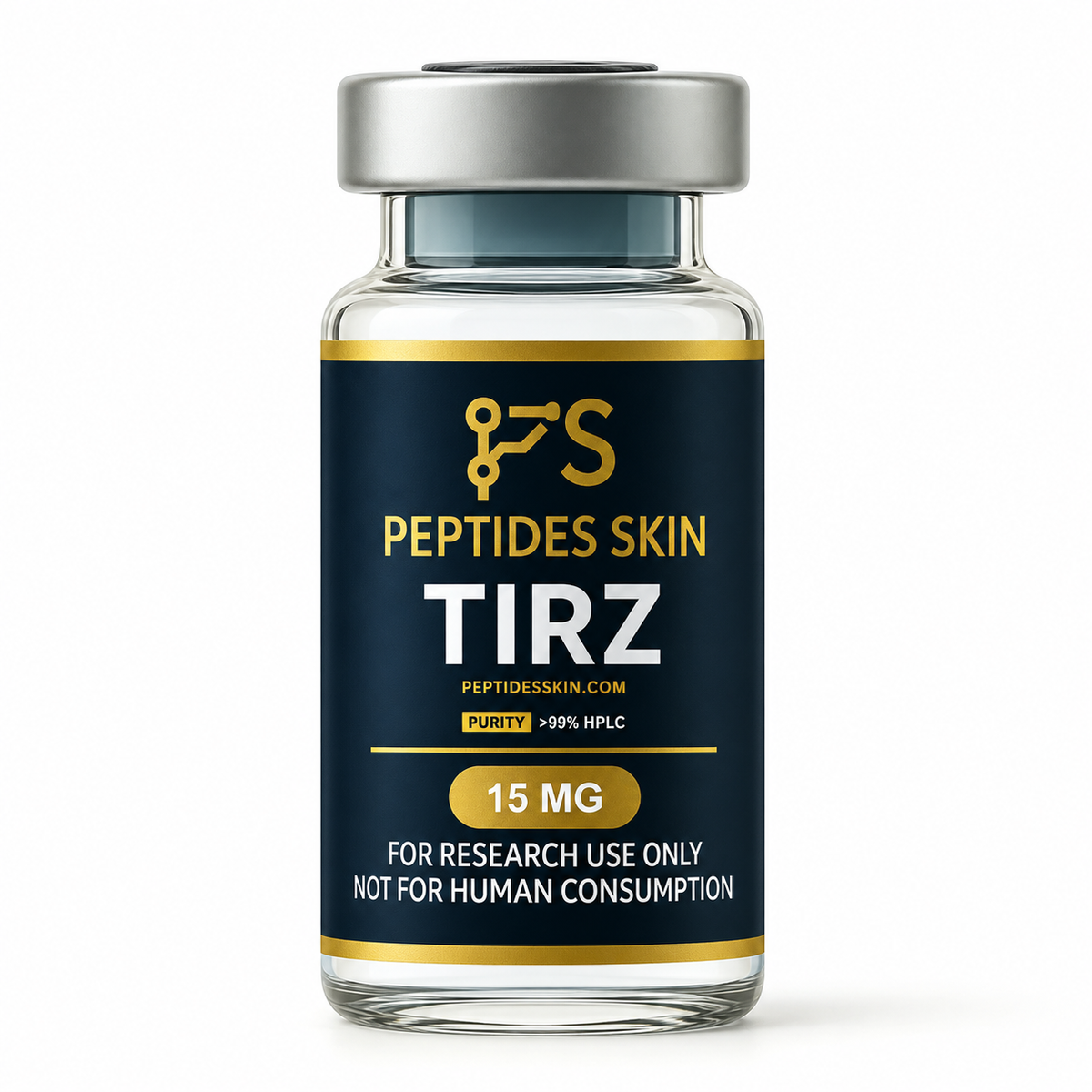 Peptides Skin TIRZ peptide 15 mg research vial
